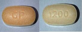 Image 1 - Imprint GP 1200 - guaifenesin/pseudoephedrine 1200 mg / 120 mg