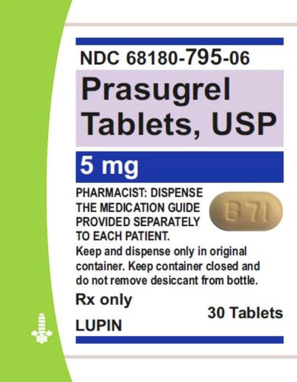 Image 1 - Imprint LU B71 - prasugrel 5 mg