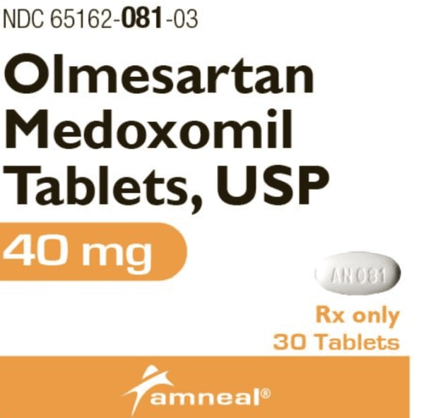 Image 1 - Imprint AN081 - olmesartan 40 mg