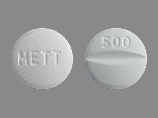 Image 1 - Imprint METT 500 - methocarbamol 500 mg