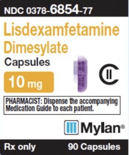 Imprint MYLAN LE 10 MYLAN LE 10 - lisdexamfetamine 10 mg