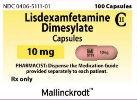 Image 1 - Imprint M 5111 10 mg - lisdexamfetamine 10 mg