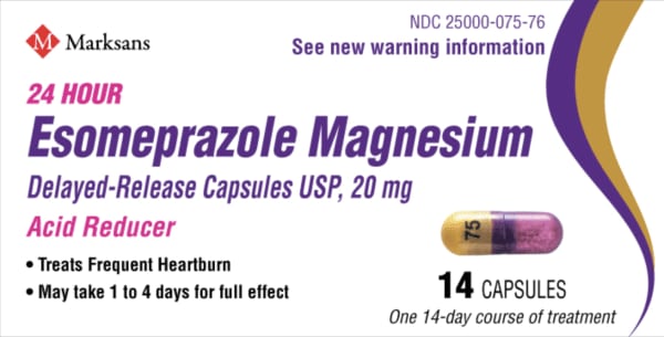 Image 1 - Imprint 75 - esomeprazole 20 mg