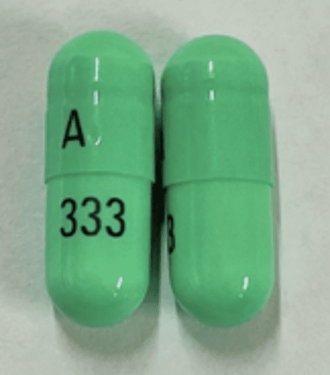 Image 1 - Imprint A 333 - chlordiazepoxide/clidinium 5 mg / 2.5 mg