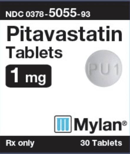 Image 1 - Imprint M PU1 - pitavastatin 1 mg