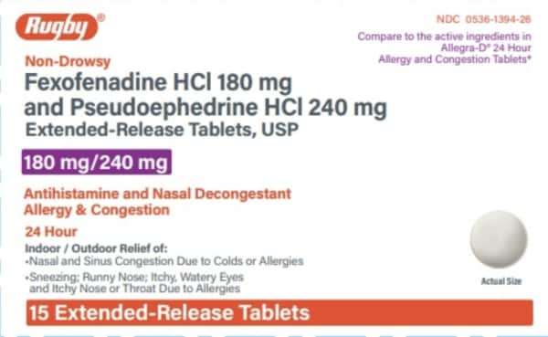 Imprint 892 - fexofenadine/pseudoephedrine 180 mg / 240 mg