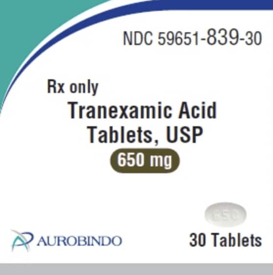 Imprint TA 650 - tranexamic acid 650 mg