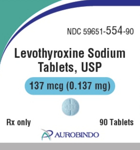 Image 1 - Imprint LV 137 - levothyroxine 137 mcg (0.137 mg)