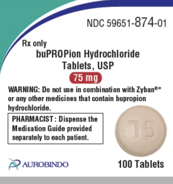 B 75 - Bupropion Hydrochloride