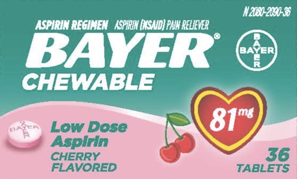 BAYER BAYER - Bayer Aspirin (Chewable)