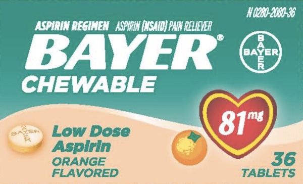 BAYER BAYER - Bayer Aspirin (Chewable)