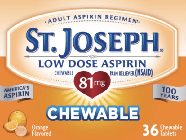 SJC - St. Joseph Aspirin (Chewable)