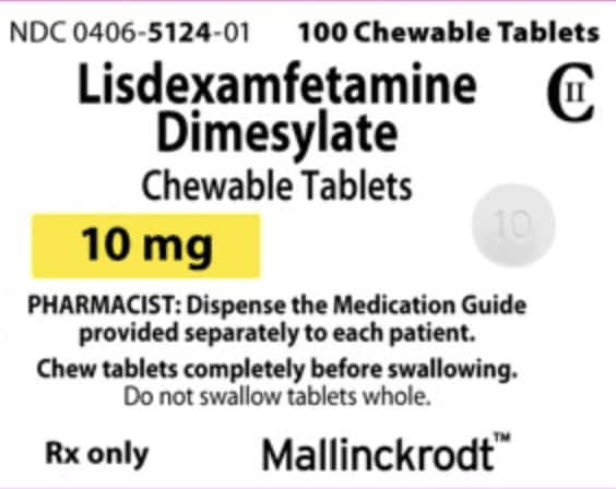 Image 1 - Imprint M 10 - lisdexamfetamine 10 mg