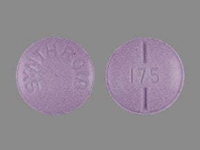 Pill Finder Synthroid Purple Round Medicine