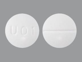 Image 1 - Imprint U01 - acetaminophen/hydrocodone 325 mg / 5 mg