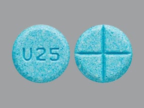 Image 1 - Imprint U25 - amphetamine/dextroamphetamine 5 mg