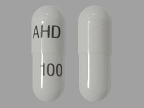 Image 1 - Imprint AHD 100 - gabapentin 100 mg