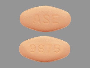 Imprint ASE 9875 - ledipasvir/sofosbuvir 90 mg / 400 mg