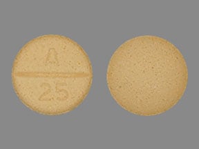Imprint A 25 - carbidopa 25 mg