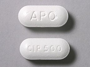 Image 1 - Imprint APO CIP 500 - ciprofloxacin 500 mg