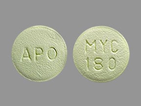 Image 1 - Imprint APO MYC 180 - mycophenolic acid 180 mg