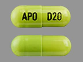 Image 1 - Imprint APO D20 - duloxetine 20 mg