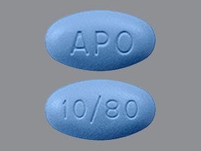 Image 1 - Imprint APO 10/80 - amlodipine/atorvastatin 10 mg / 80 mg