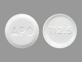 Image 1 - Imprint APO T12.5 - tetrabenazine 12.5 mg