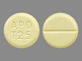 Image 1 - Imprint APO T25 - tetrabenazine 25 mg