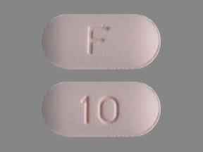 Image 1 - Imprint F 10 - ribavirin 200 mg