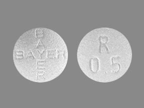 Image 1 - Imprint BAYER BAYER R 0.5 - Adempas 0.5 mg