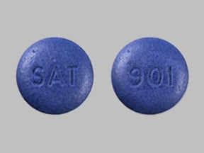 Image 1 - Imprint SAT 901 - Hyophen benzoic acid 9.0 mg / hyoscyamine sulfate 0.12 mg / methenamine 81.6 mg / methylene blue 10.8 mg / phenyl salicylate 36.2 mg