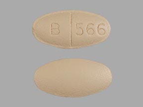 Pill Finder: B 566 Tan Elliptical / Oval - Medicine.com