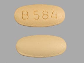 Pill Finder: B 584 Peach Elliptical / Oval - Medicine.com