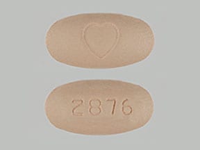 Pill Finder: Logo 2876 Peach Elliptical / Oval - Medicine.com