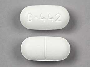 Image 1 - Imprint B 442 - Flutabs acetaminophen 500 mg / dextromethorphan 20 mg / guaifenesin 200 mg / pseudoephedrine 60 mg