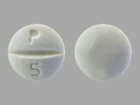 Image 1 - Imprint P 5 - pindolol 5 mg