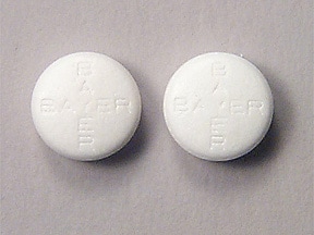 Image 1 - Imprint BAYER BAYER BAYER BAYER - Bayer Aspirin 325 mg