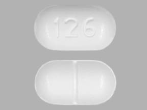 Image 1 - Imprint 126 - Lorcet acetaminophen 325 mg / hydrocodone bitartrate 5 mg