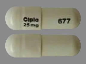 Image 1 - Imprint Cipla 25 mg 677 - pregabalin 25 mg