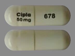 Image 1 - Imprint Cipla 50 mg 678 - pregabalin 50 mg