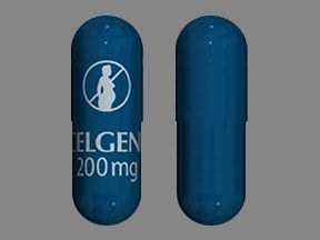 Imprint CELGENE 200 mg DO NOT GET PREGNANT SYMBOL - Thalomid 200 mg