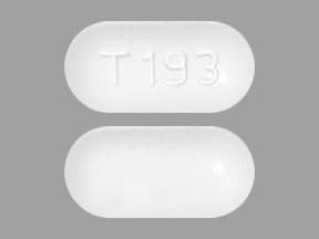 Image 1 - Imprint T 193 - acetaminophen/oxycodone 325 mg / 7.5 mg