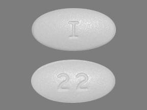 Imprint I 22 - linezolid 600 mg