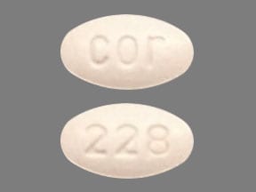 Imprint cor 228 - molindone 5 mg