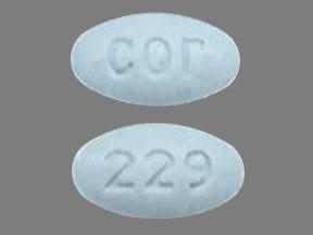 Imprint cor 229 - molindone 10 mg