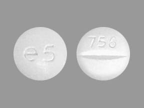 Image 1 - Imprint 756 e5 - phenobarbital 30 mg