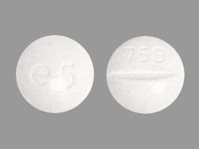 Image 1 - Imprint 758 e5 - phenobarbital 100 mg