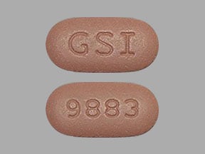 Imprint GSI 9883 - Biktarvy bictegravir 50 mg / emtricitabine 200 mg / tenofovir alafenamide 25 mg