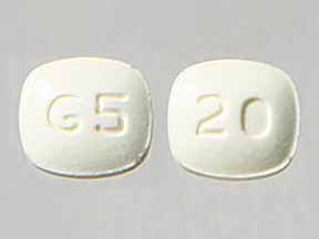 Image 1 - Imprint G5 20 - pravastatin 20 mg